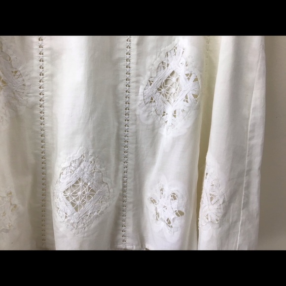 Apt. 9, P12, Wht.,Cut Work, Lace Trim, Skirt,NWOT. - Picture 4 of 11